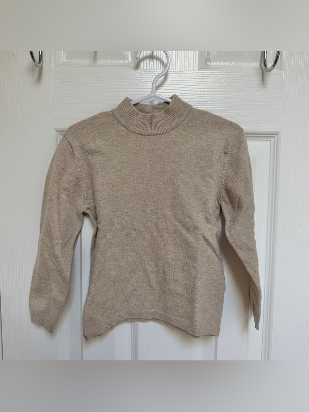 Zara Beige Mock Neck Sweater 4-5Y
